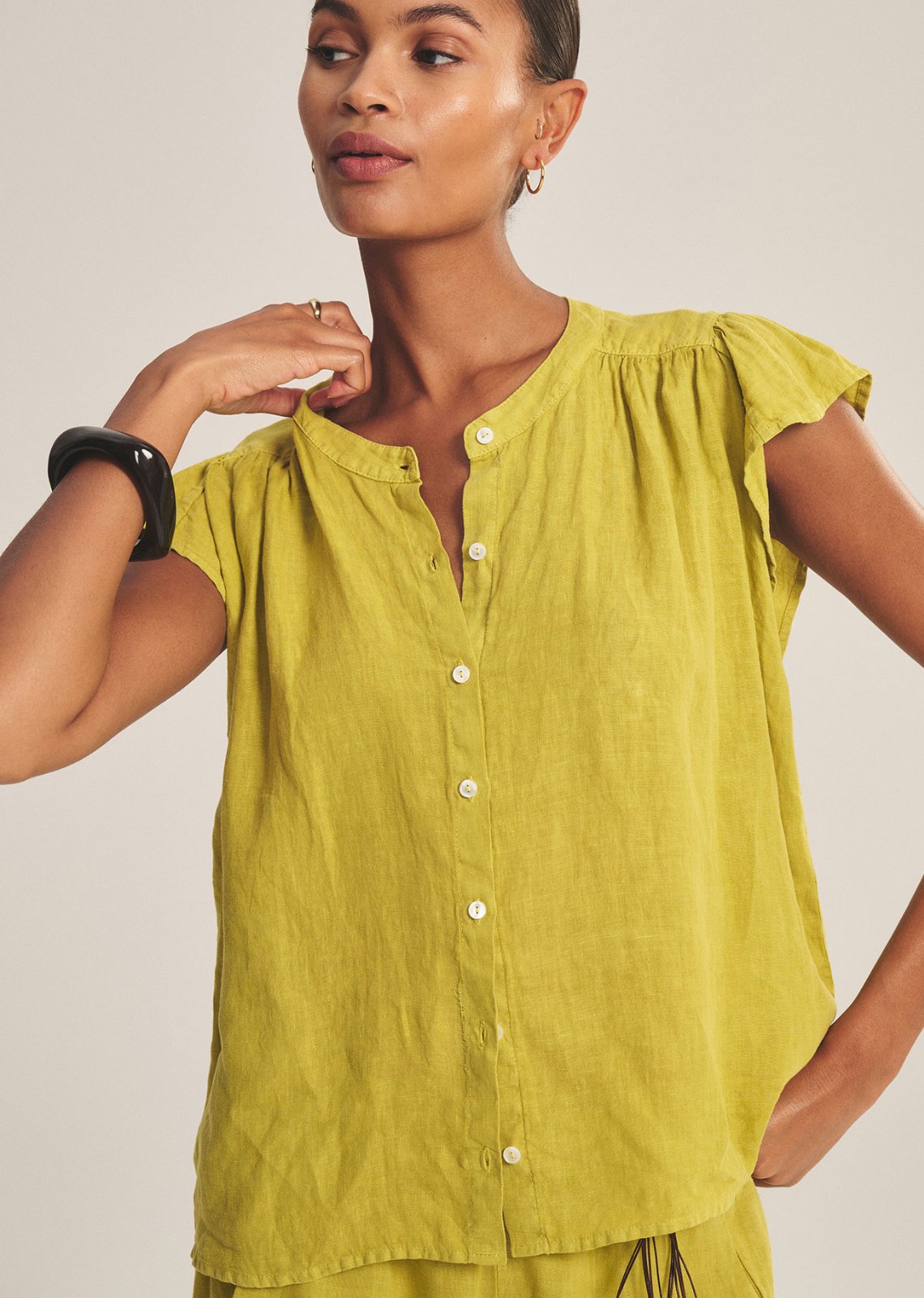 Velvet Janey Linen Top