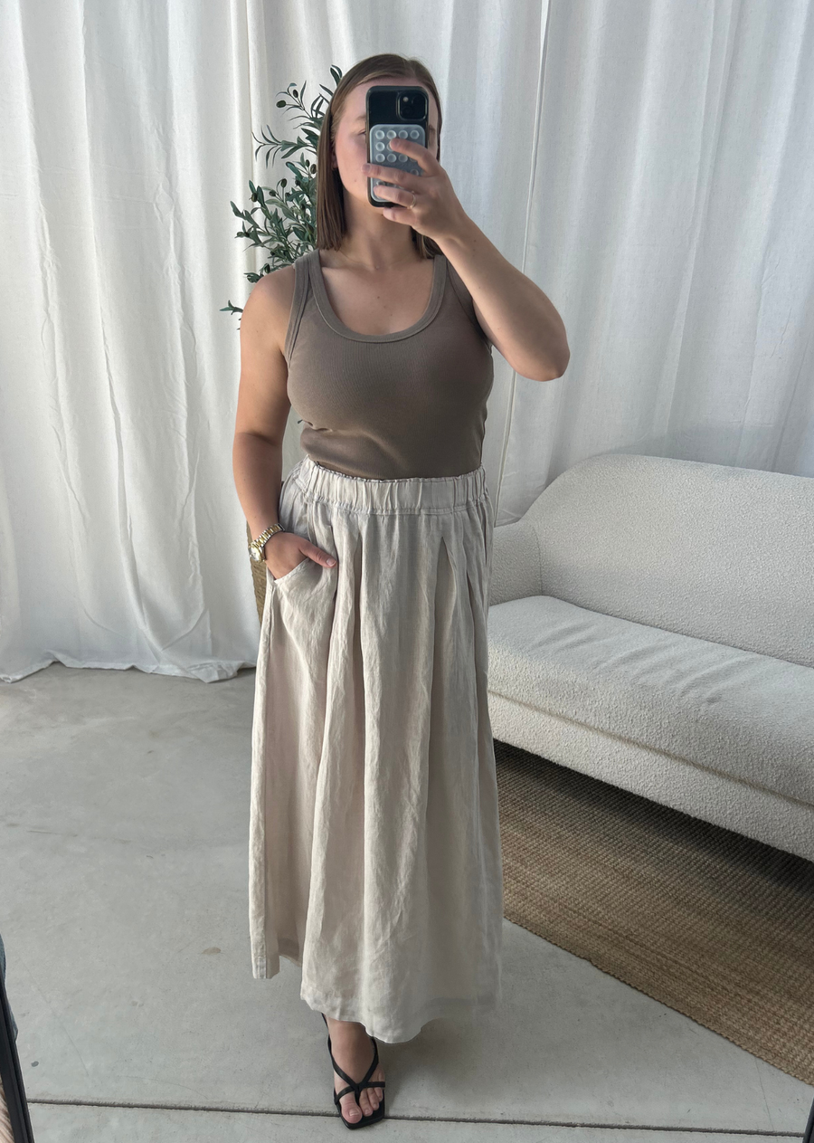 Velvet Linda Linen Skirt