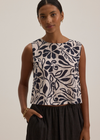 Velvet Naeem Printed Cotton Viscose Top