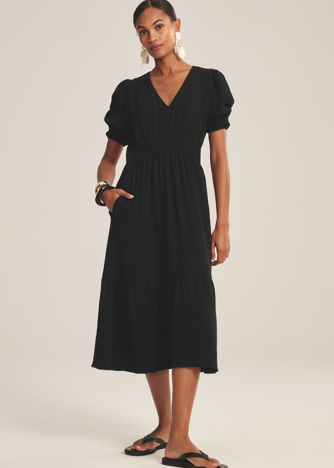 Velvet Rivelle Cotton Gauze Dress