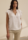 Velvet Semira Woven Linen Top