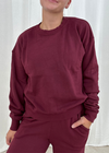 Velvet Ynez Crewneck Sweater - Cherrywood
