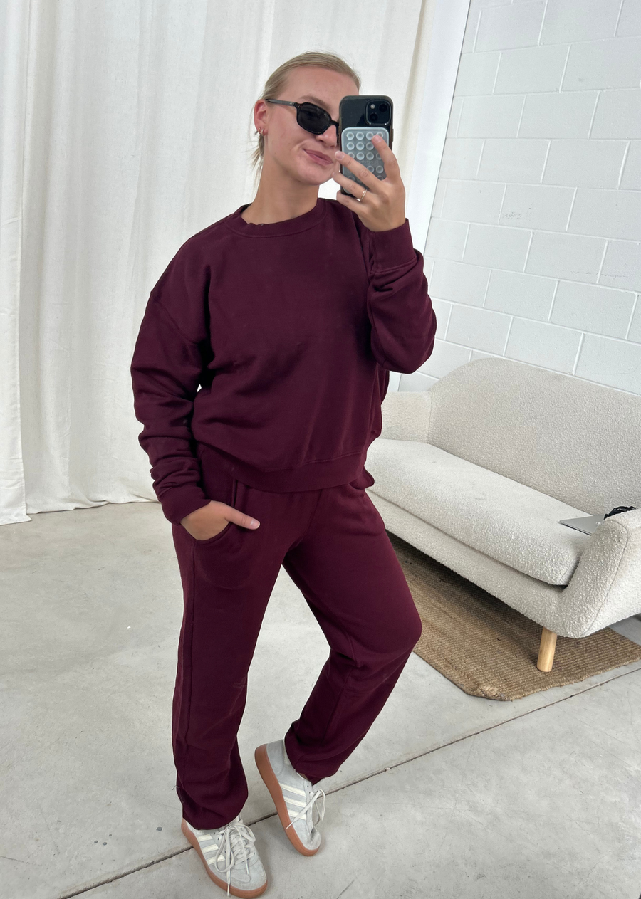 Velvet Zuma Jogger - Cherrywood