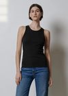 Velvet Cruz Rib Tank. The weight of this rib is a little heavier and it has just the right amount of stretch so it fits like a dream on the body. Chic and simple.