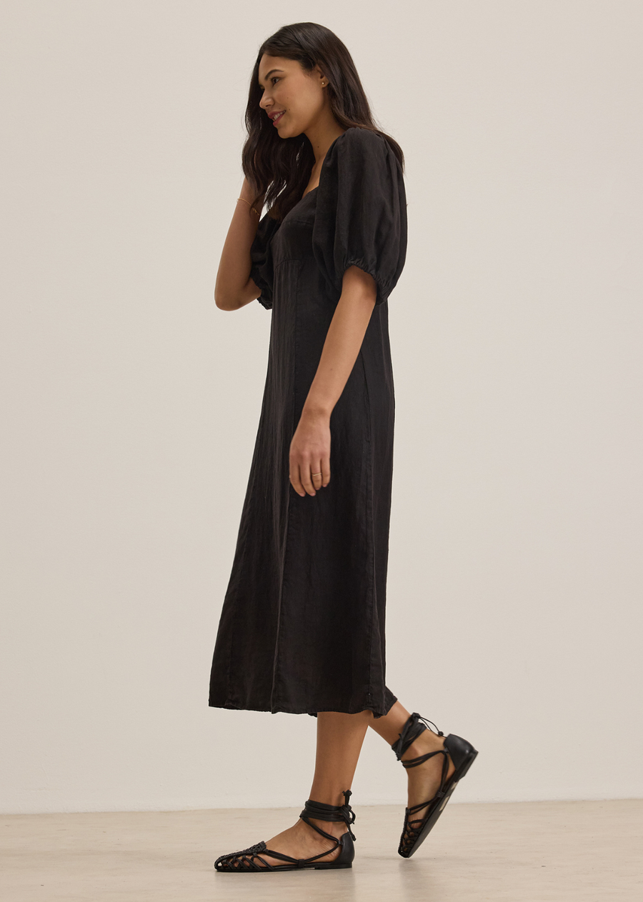 Velvet Brooke Woven Linen Dress