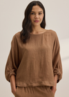 Velvet Cass Woven Linen Top