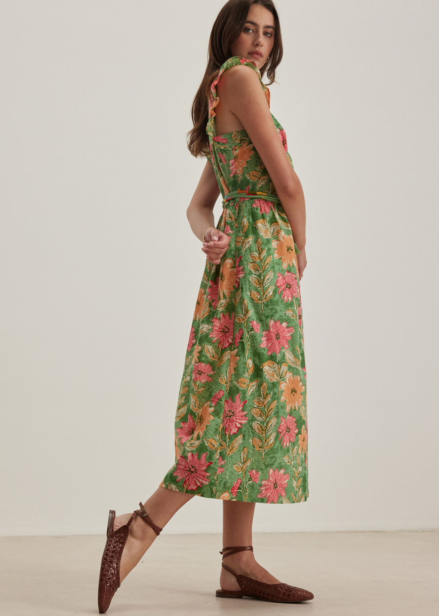 Velvet Elaria Garden Print Dress