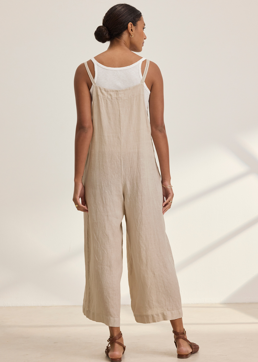 Velvet Isabel Woven Linen Romper