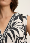 Velvet Lindsay Fiji Print Top