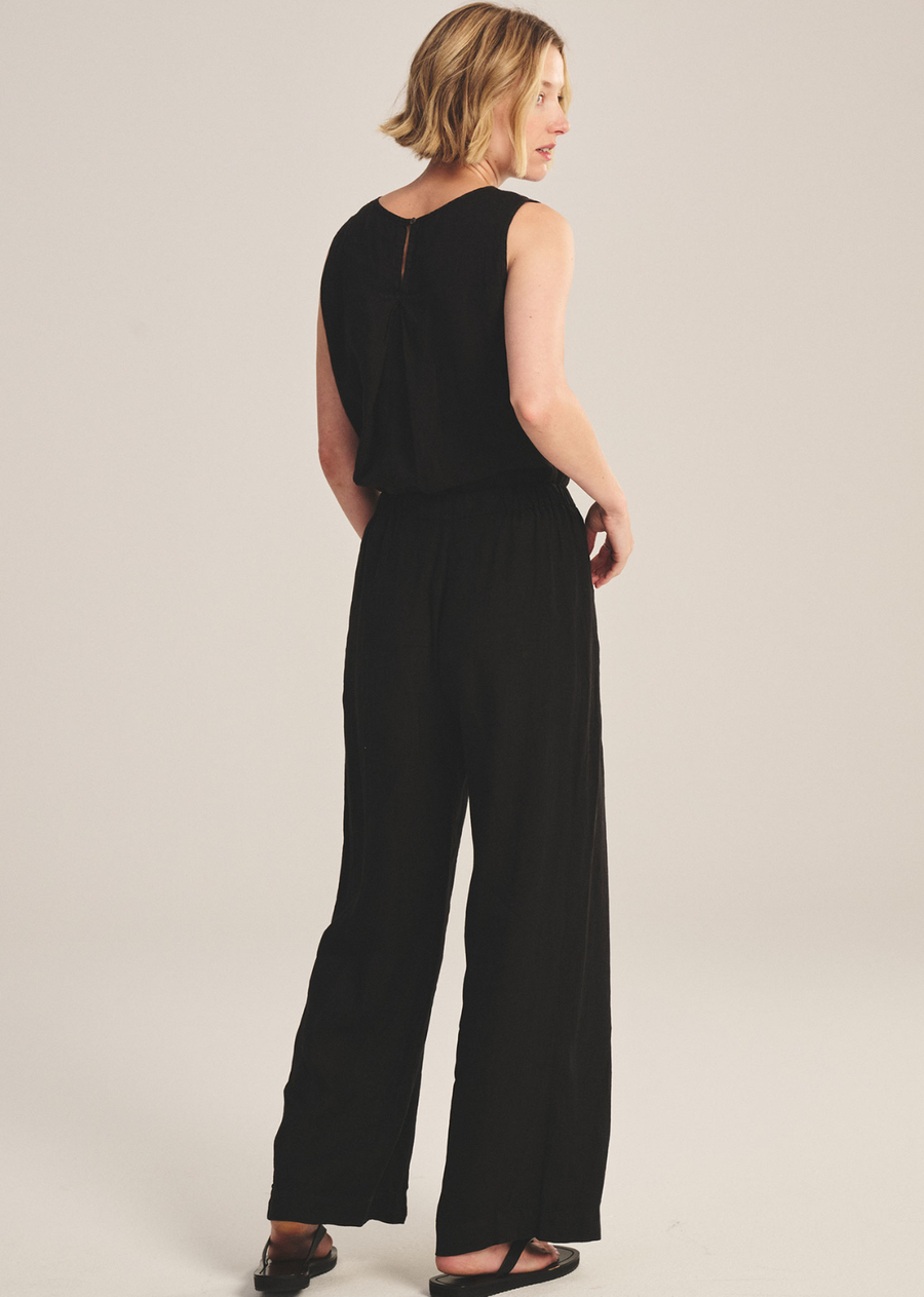 Velvet Lola Linen Pant - Black