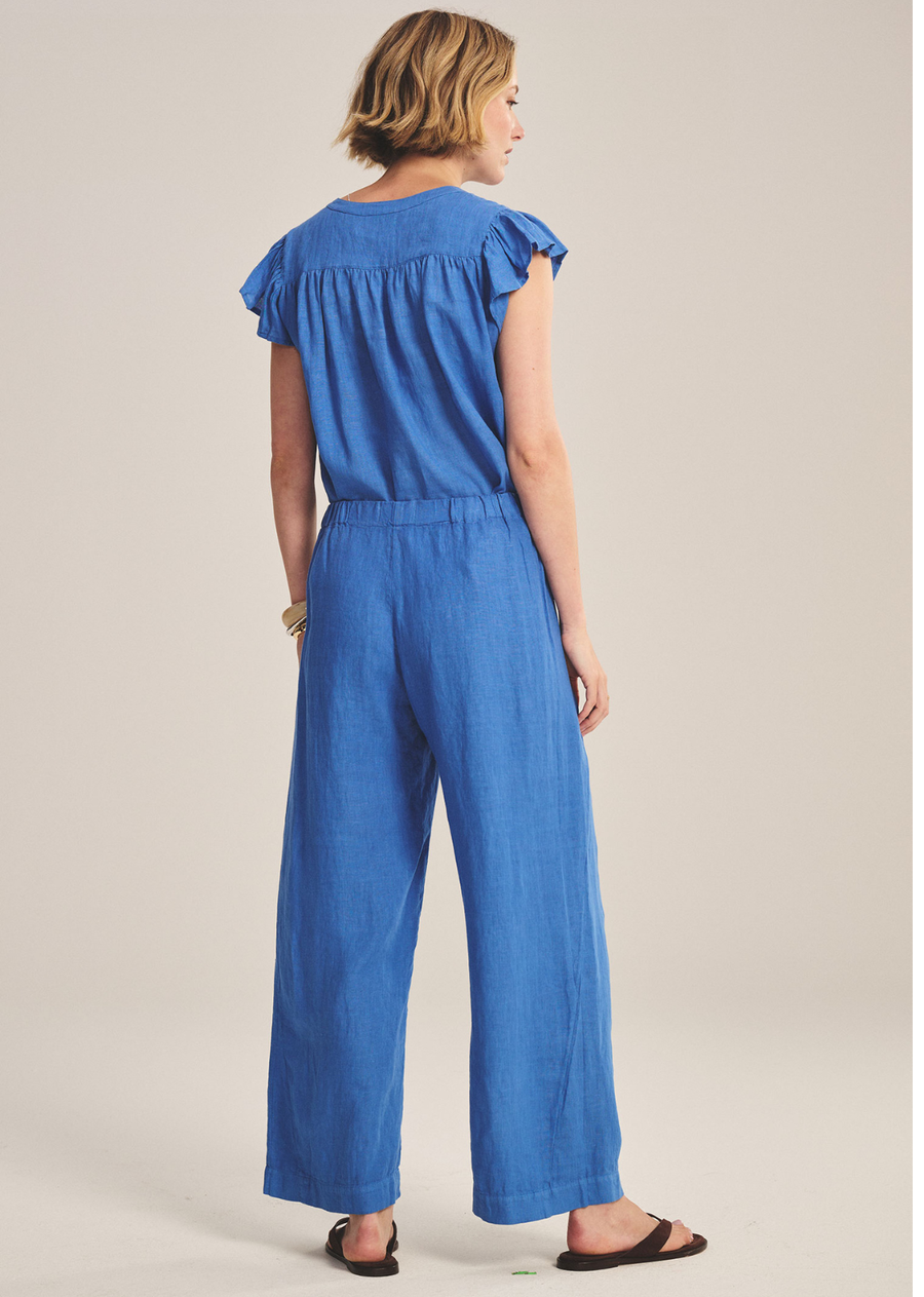 Velvet Lola Linen Pant - Bluejay