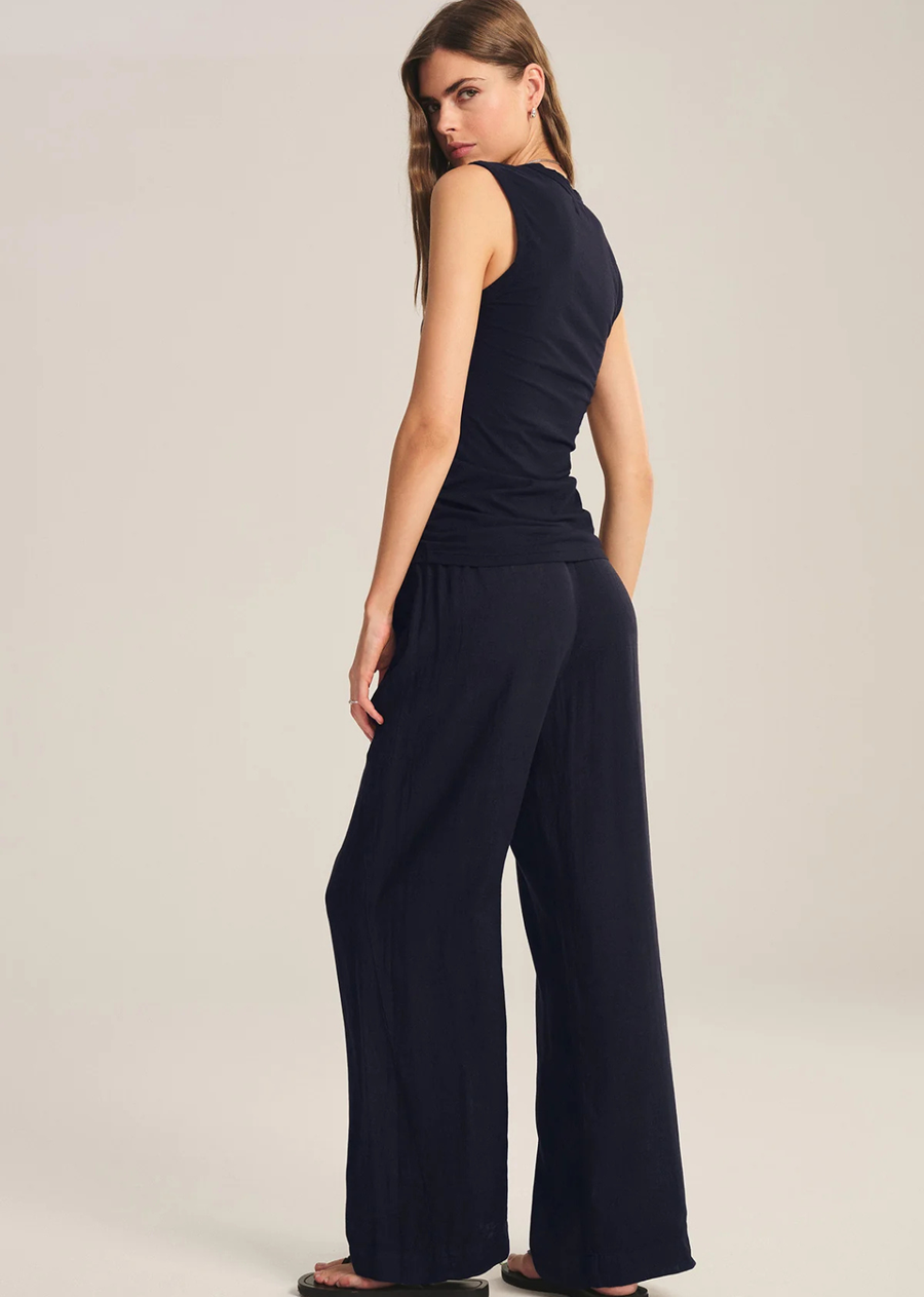 Velvet Lola Linen Pant - Shadow