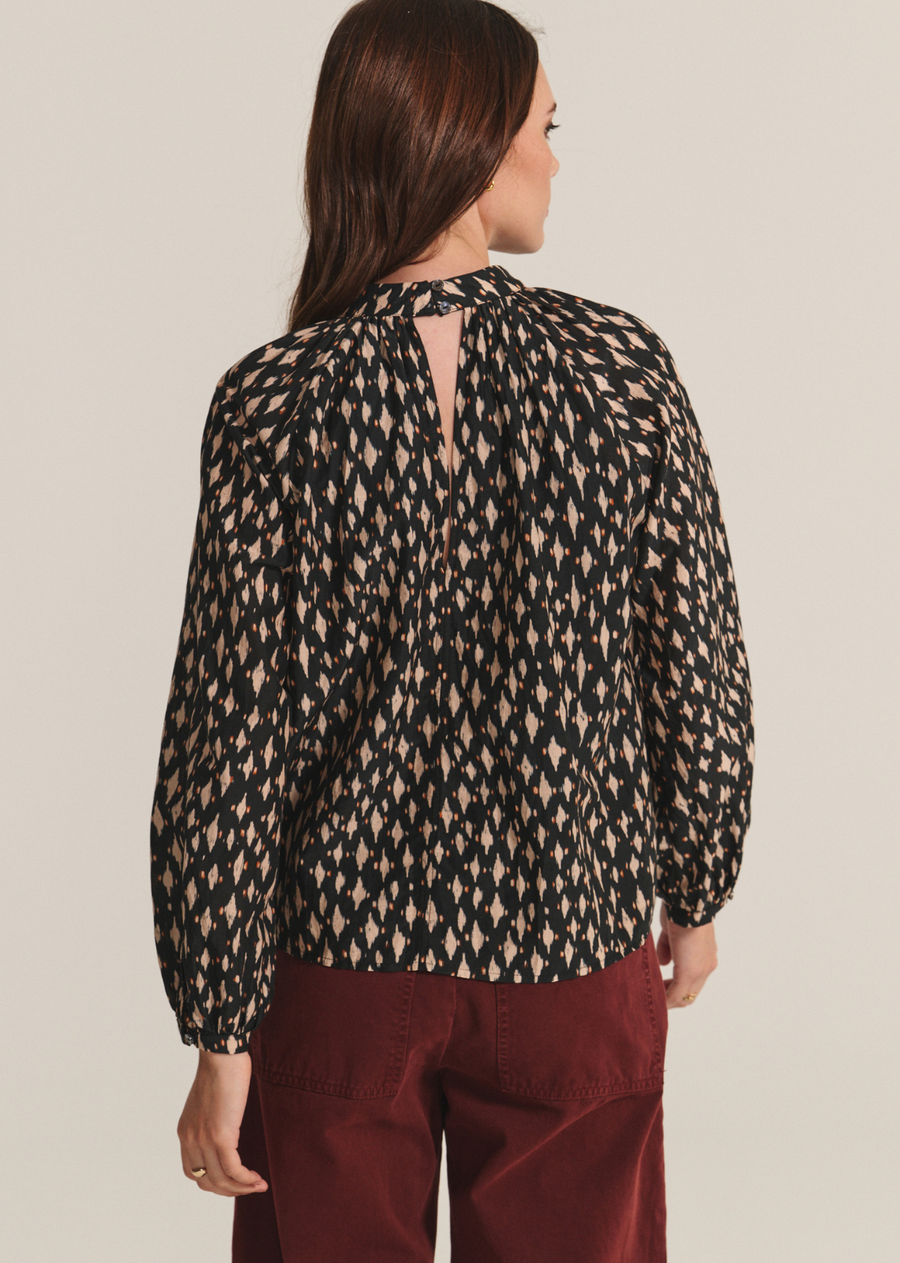 Velvet Malia Printed Cotton Top