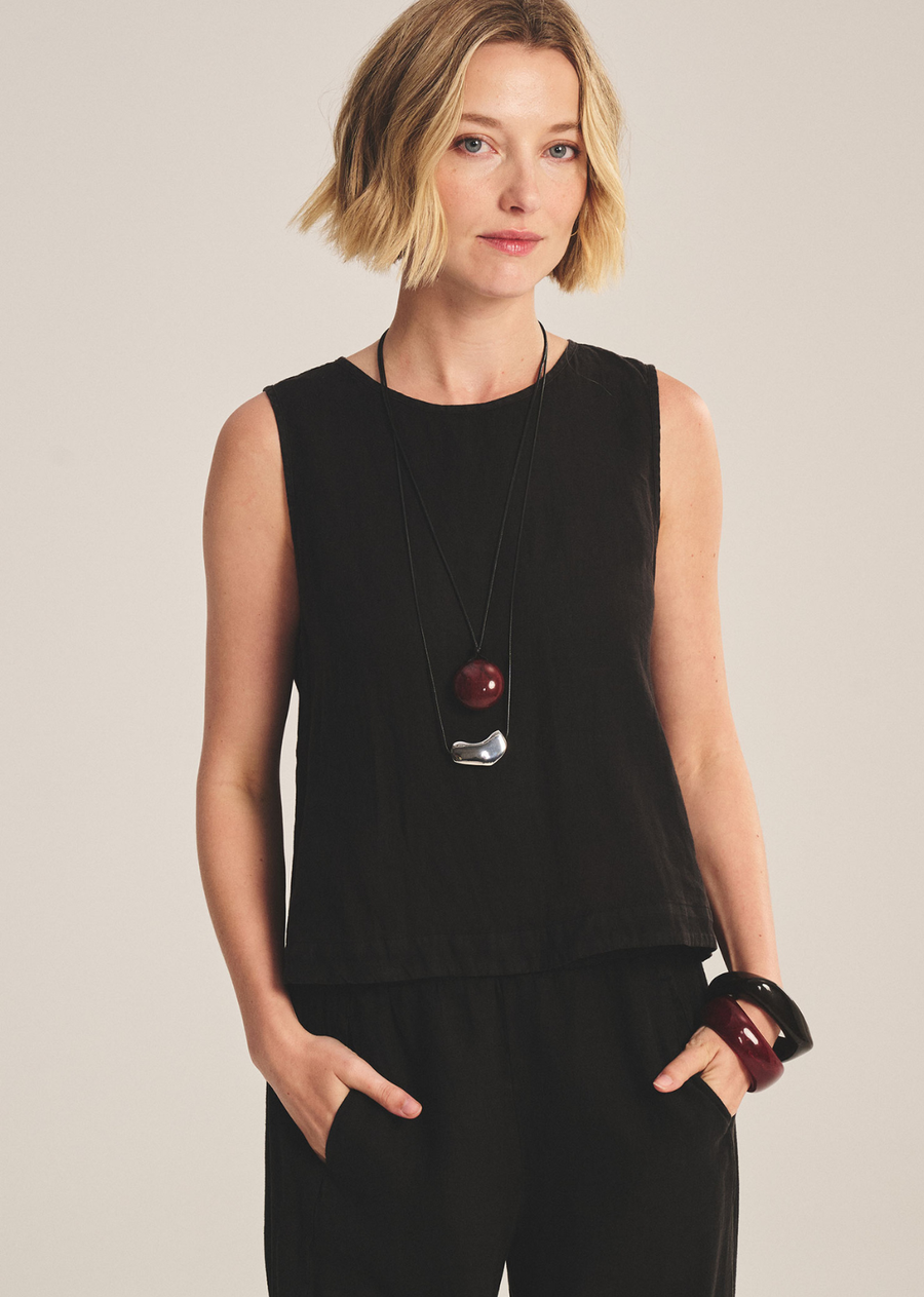 Velvet Maxine Linen Top