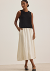 Velvet Rachelle Woven Linen Skirt