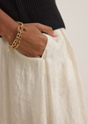 Velvet Rachelle Woven Linen Skirt