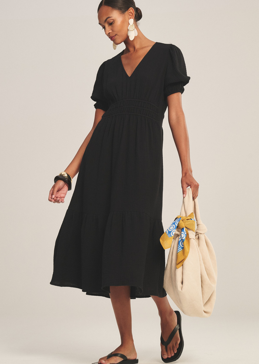 Velvet Rivelle Cotton Gauze Dress