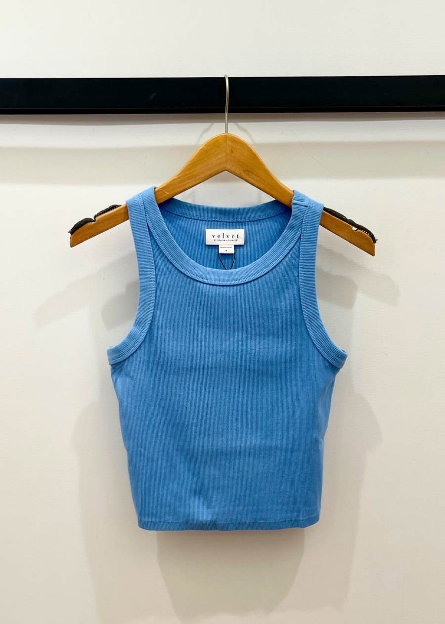 Velvet Sari Rib Tank