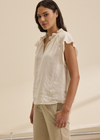 Velvet Semira Woven Linen Top