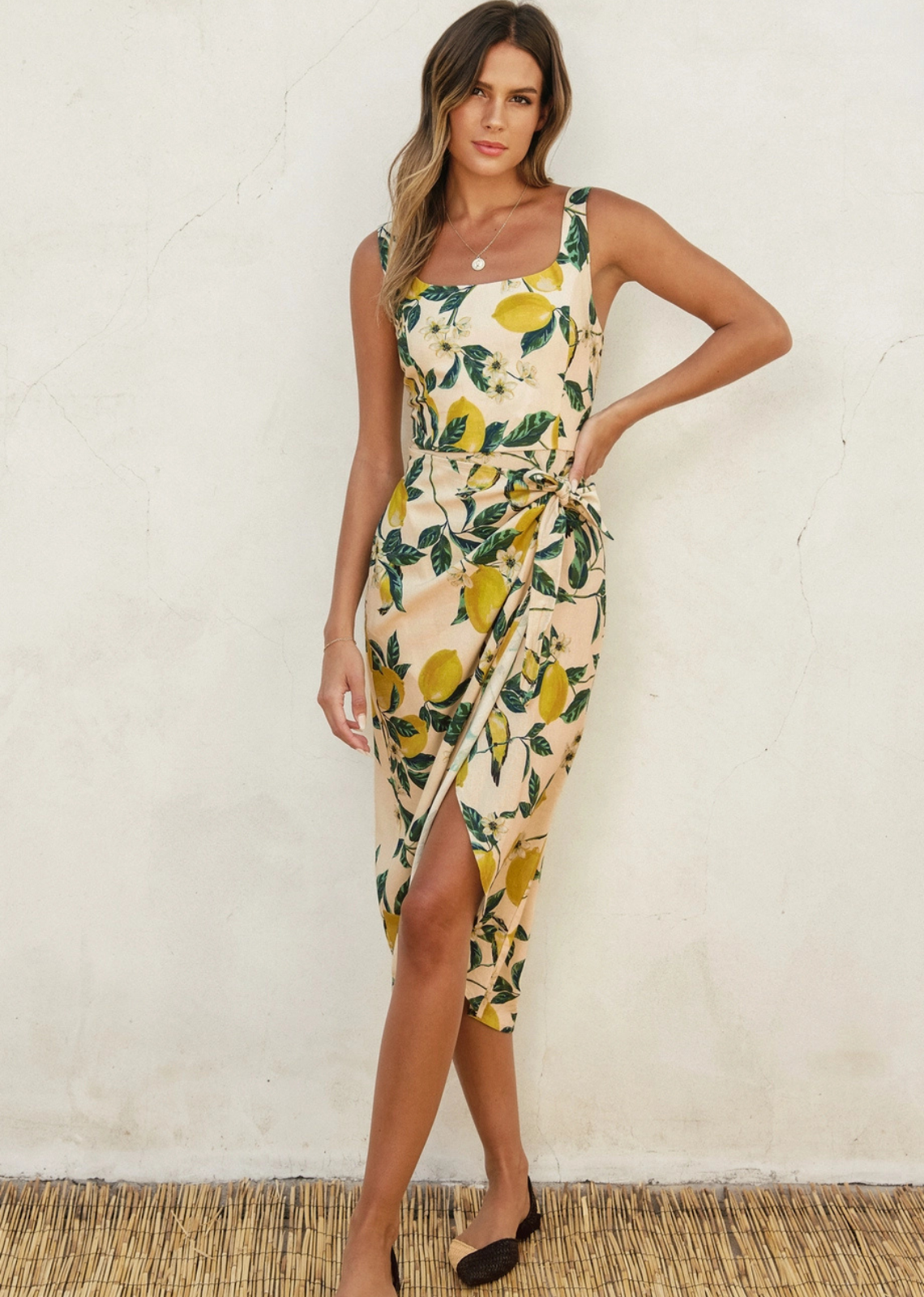 Vintage Lemonade Midi Dress