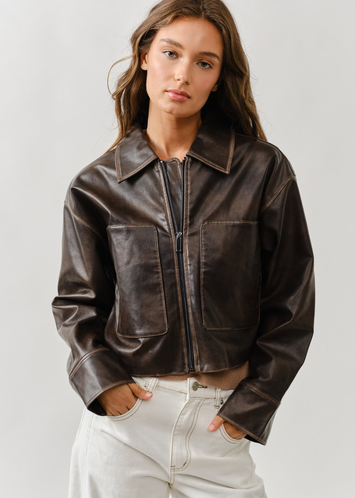 Vintage Washes Leather Jacket