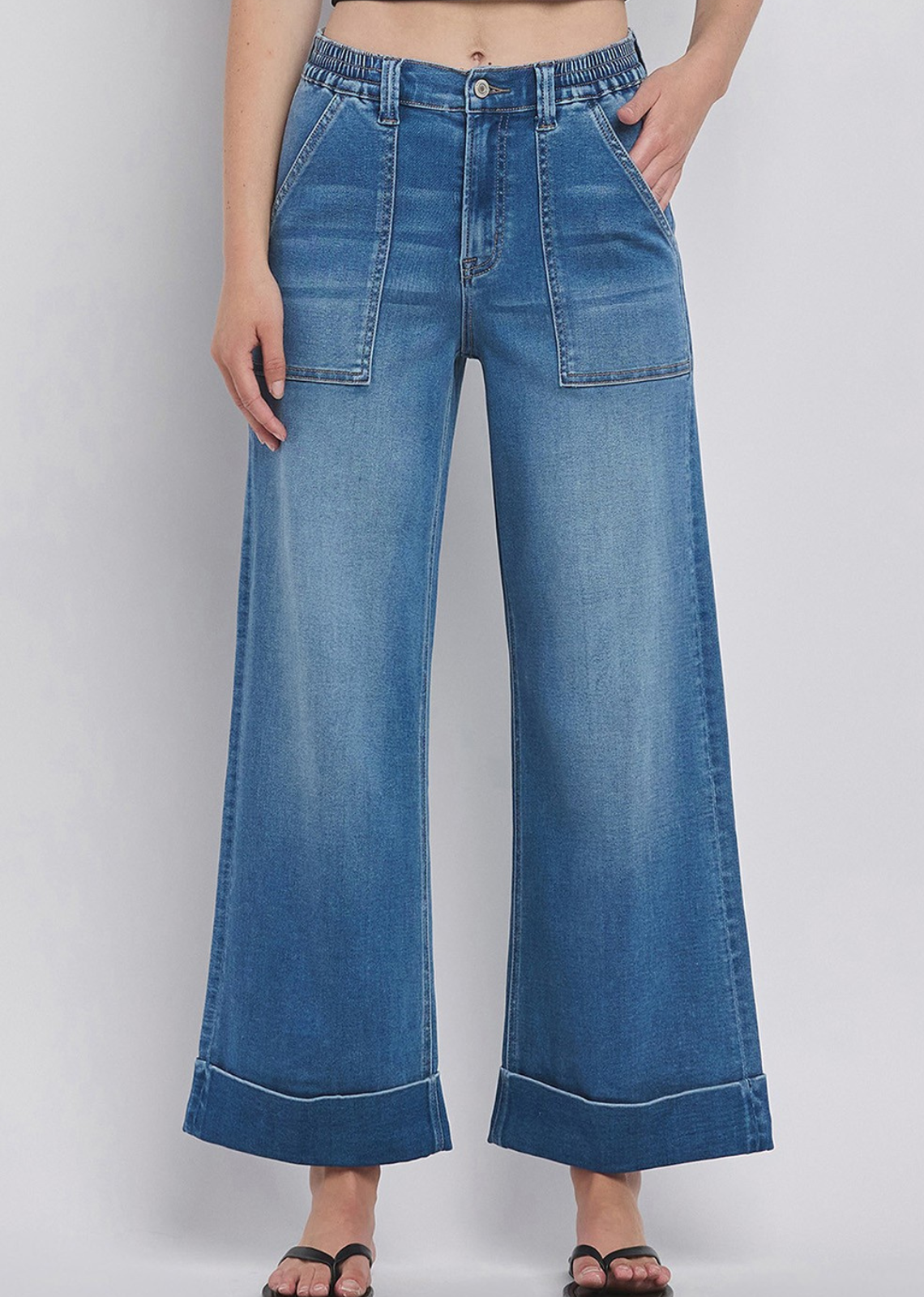 Willa High Rise Baggy Wide Leg Jeans - Enviably