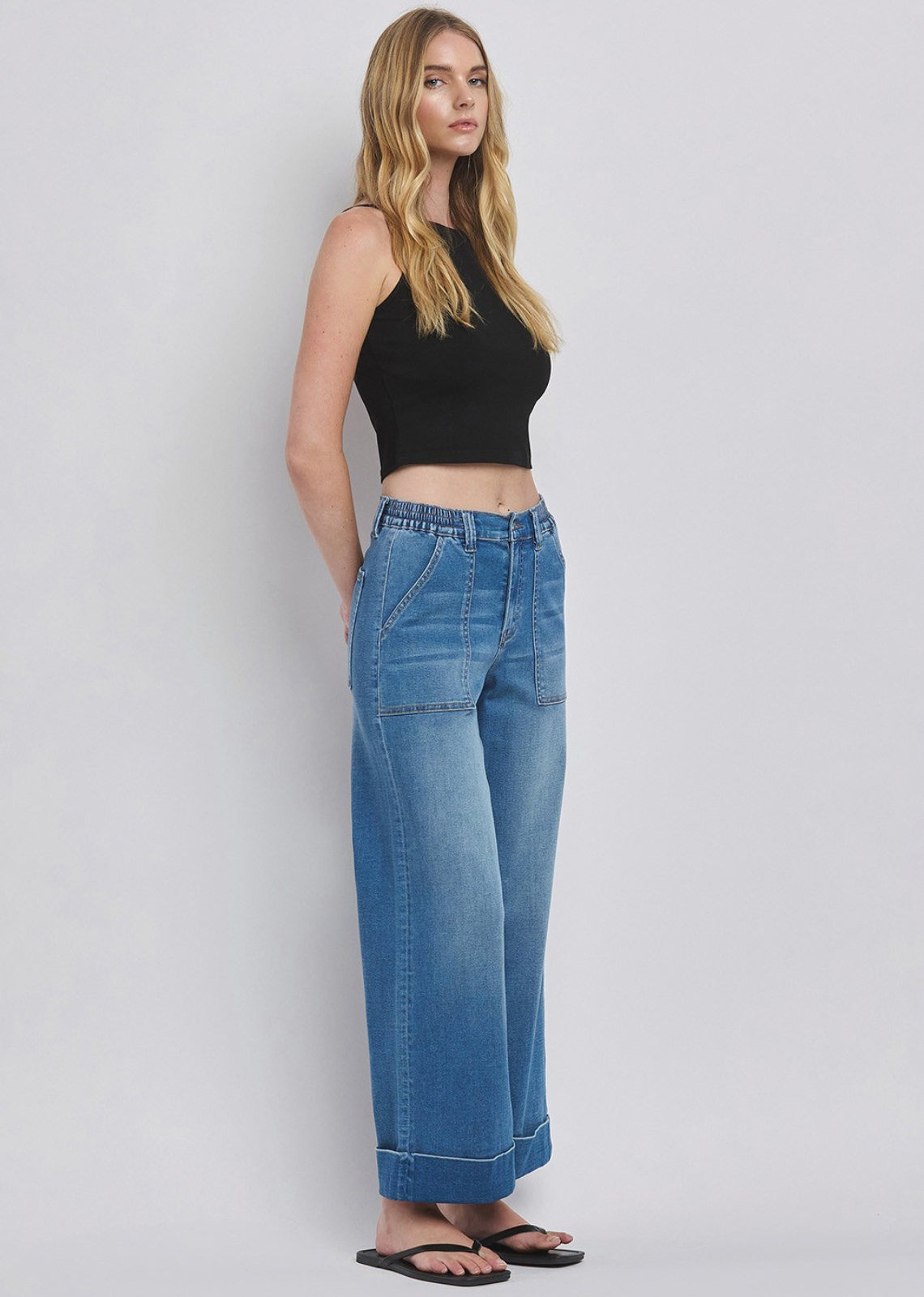 Willa High Rise Baggy Wide Leg Jeans - Enviably