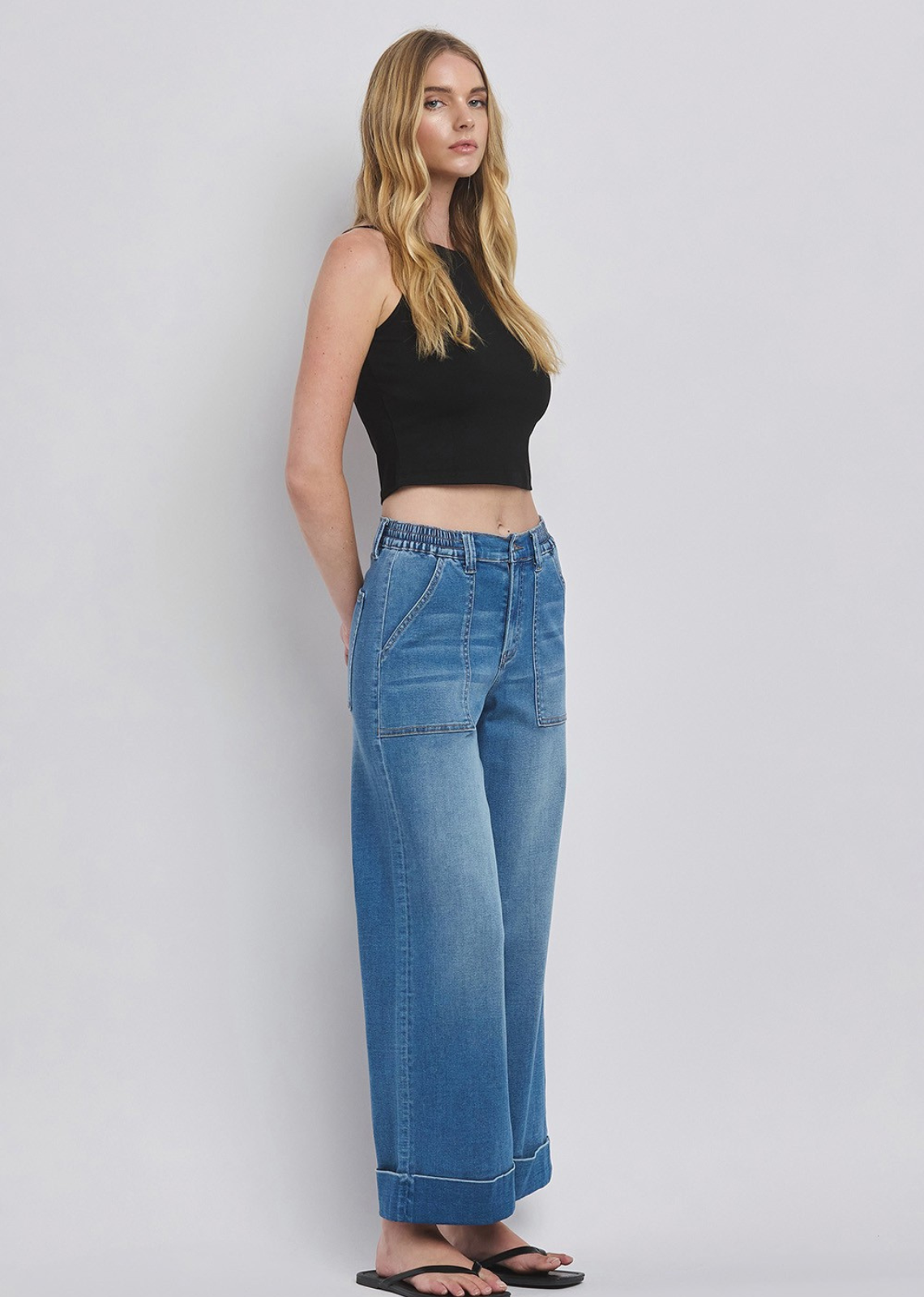 Willa High Rise Baggy Wide Leg Jeans - Enviably