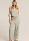 Z Supply Bondi Gauze Pant.Your  favorite gauze pant is here! Elevated double gauze fabric gives a luxe feel to this comfy pant With a longer inseam, wider waistband and straighter leg than our Barbados Gauze Pant this is a great option for everyday wear.