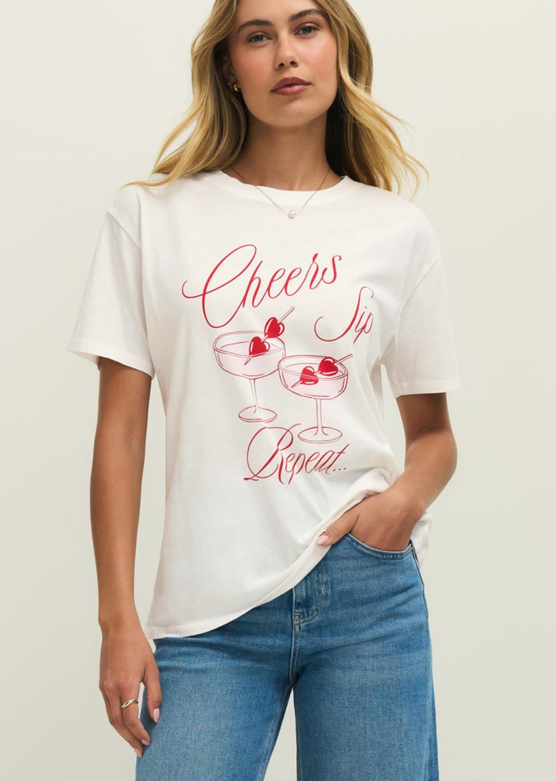 Z Supply Cheers Boyfriend Tee
