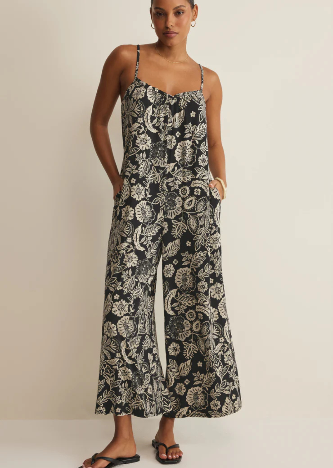Z Supply Day Off Luz Floral Jumpsuit