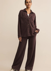 Z Supply Hunter Knit Pant - Chocolate Cherry