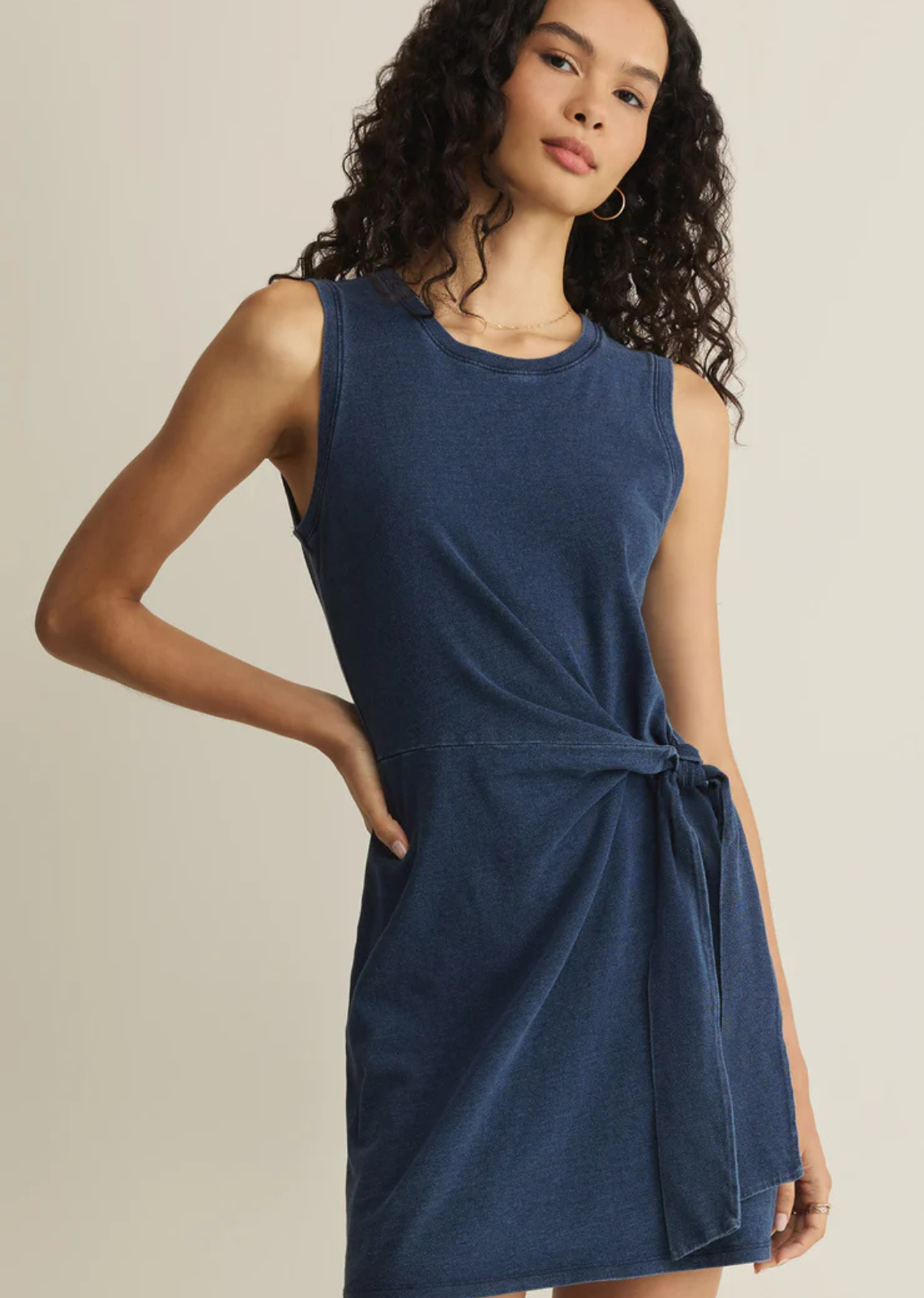 Z Supply Mattie Jersey Denim Dress
