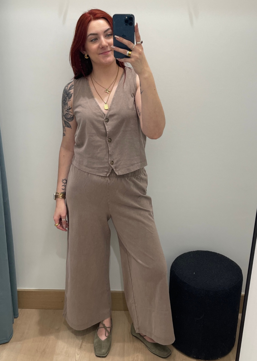 Z Supply Noelle Jersey Top - Perfectly Taupe