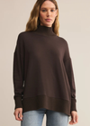 Z Supply Sable Luxe Mock Neck Sweater