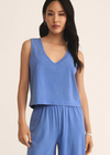 Z Supply Sloane V-Neck Top - Bay Blue