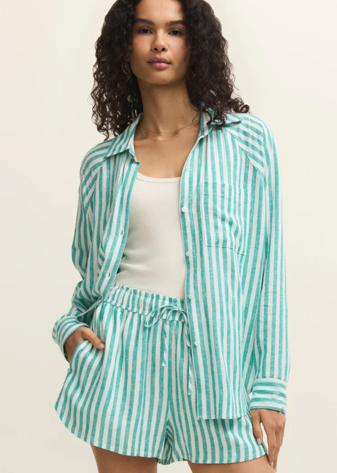 Z Supply The Perfect Linen Top - La Palma