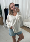 Z Supply V-Neck Weekender - Light Oatmeal