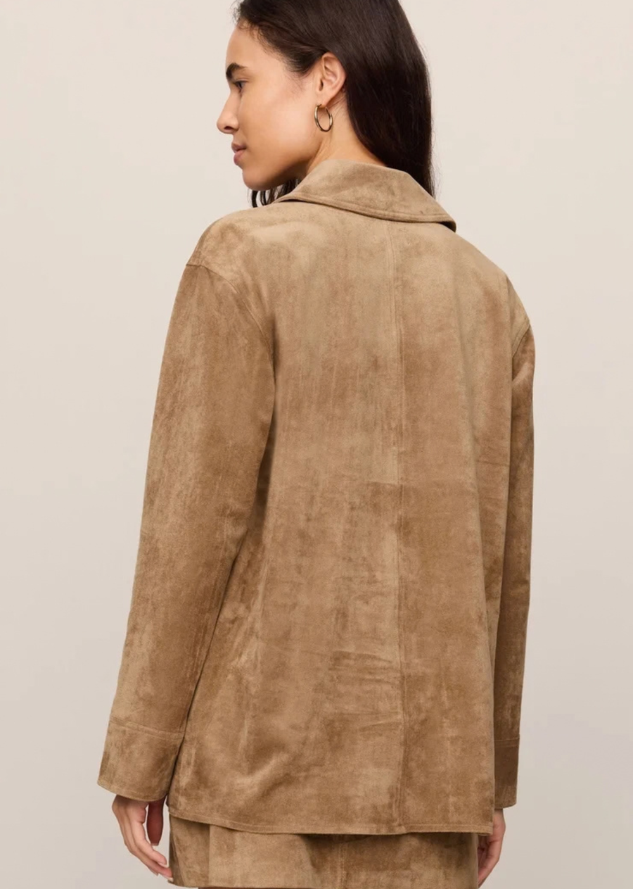Z Supply Decker Suede Chore Coat - Light Sand