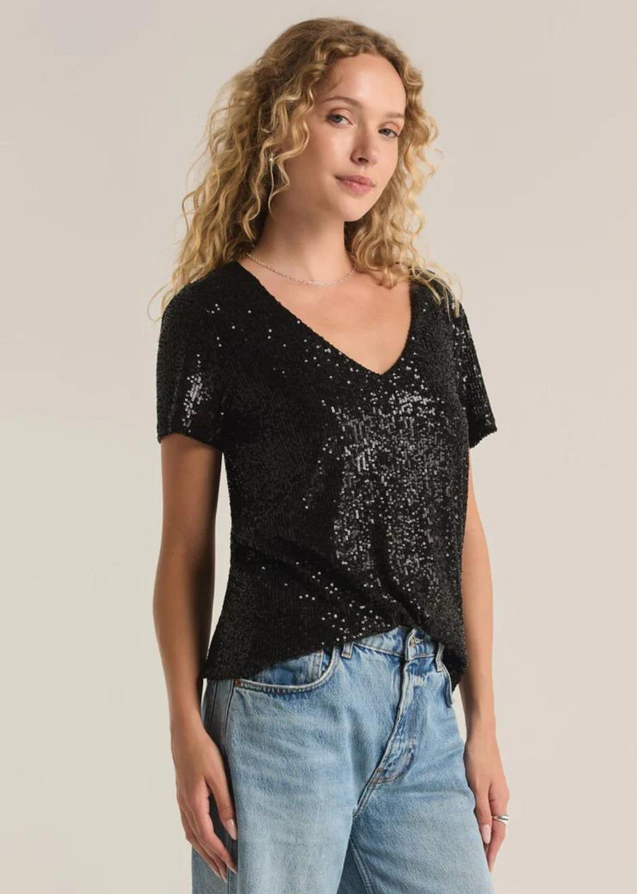 Z Supply Marbella Sequin Top