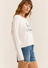 Z Supply Bon Voyage Sweater. If you love sweaters as much as we do, you'll love this irresistibly soft style. With its drapey, relaxed fit, this sweater sits below the waist and is lightweight enough for layering.