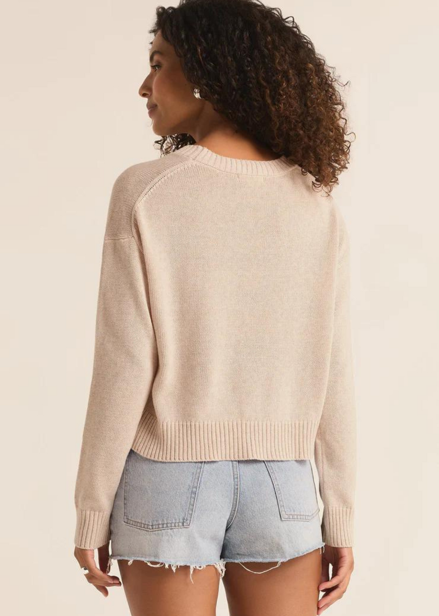 Z Supply Sunset Beach Sweater. If you love sweaters as much as we do, you'll love this irresistibly soft style. With its drapey, relaxed fit, this sweater sits below the waist and is lightweight enough for layering.