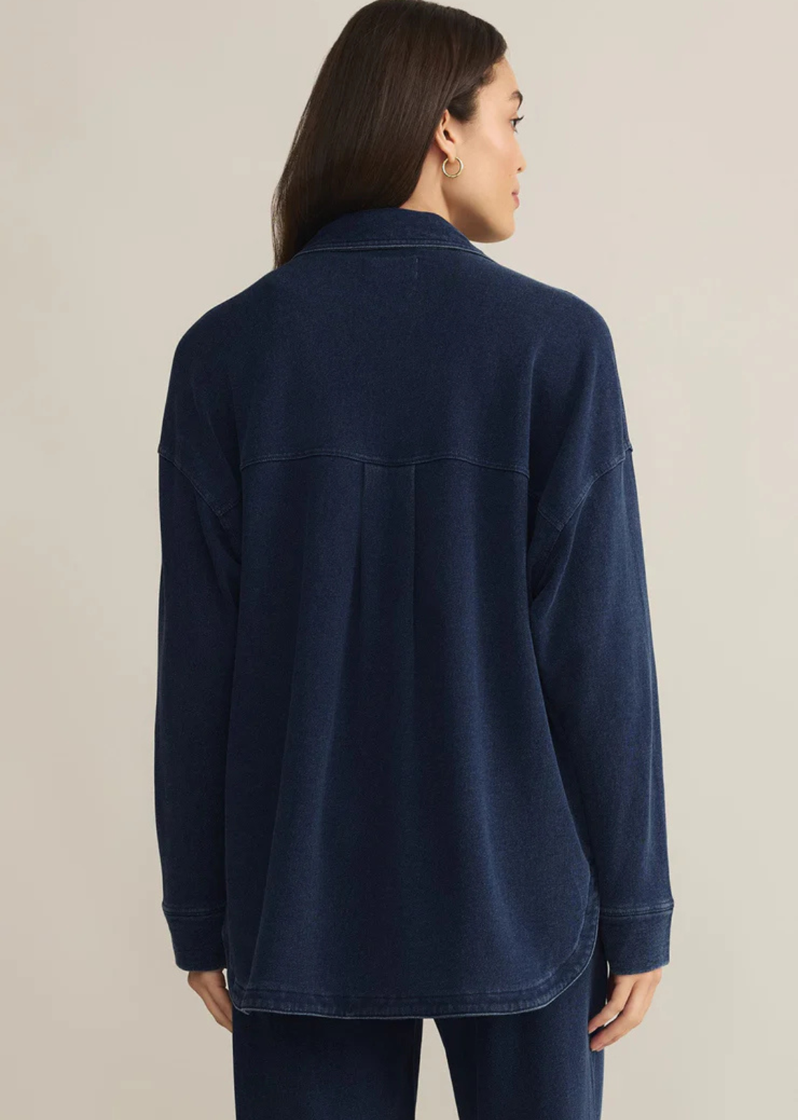 Z Supply All Day Knit Denim Jacket - Indigo