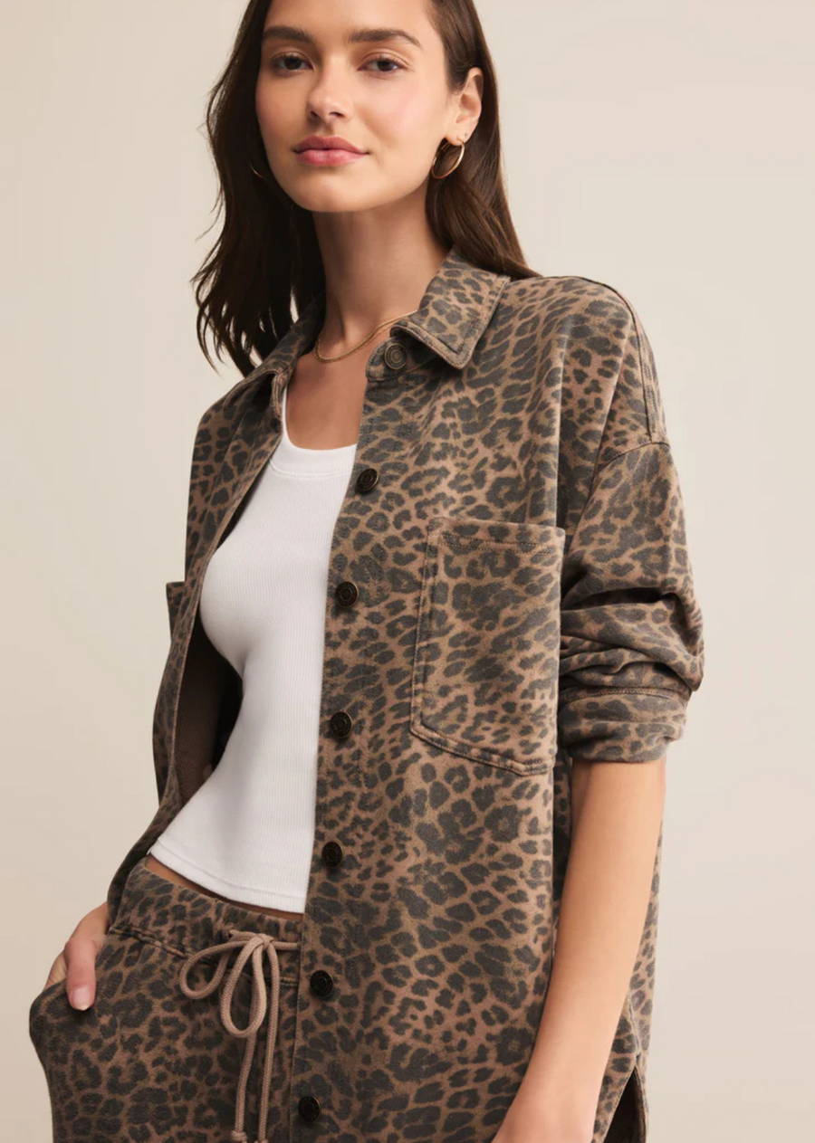 Z Supply All Day Leopard Jacket