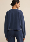 Z Supply Circuit Knit Denim Sweatshirt