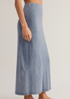 Z Supply Gail Jersey Denim Midi Skirt