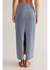 Z Supply Gail Jersey Denim Midi Skirt