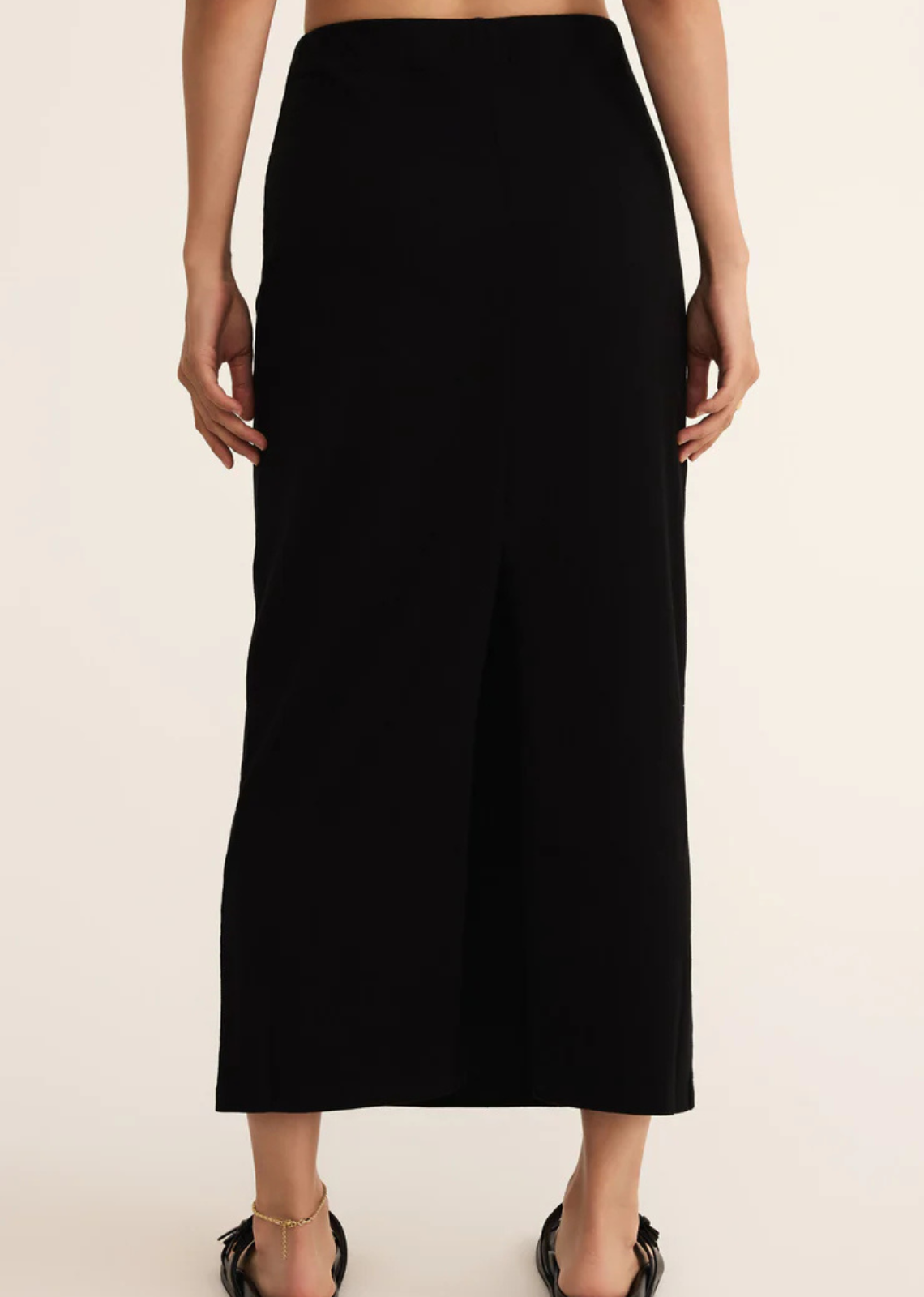 Z Supply Gail Midi Skirt - True Black