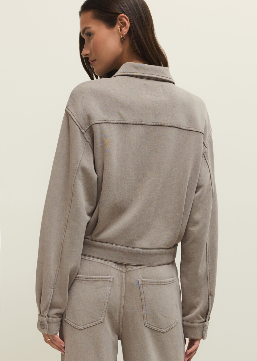 Z Supply Heritage Knit Jacket - Oyster