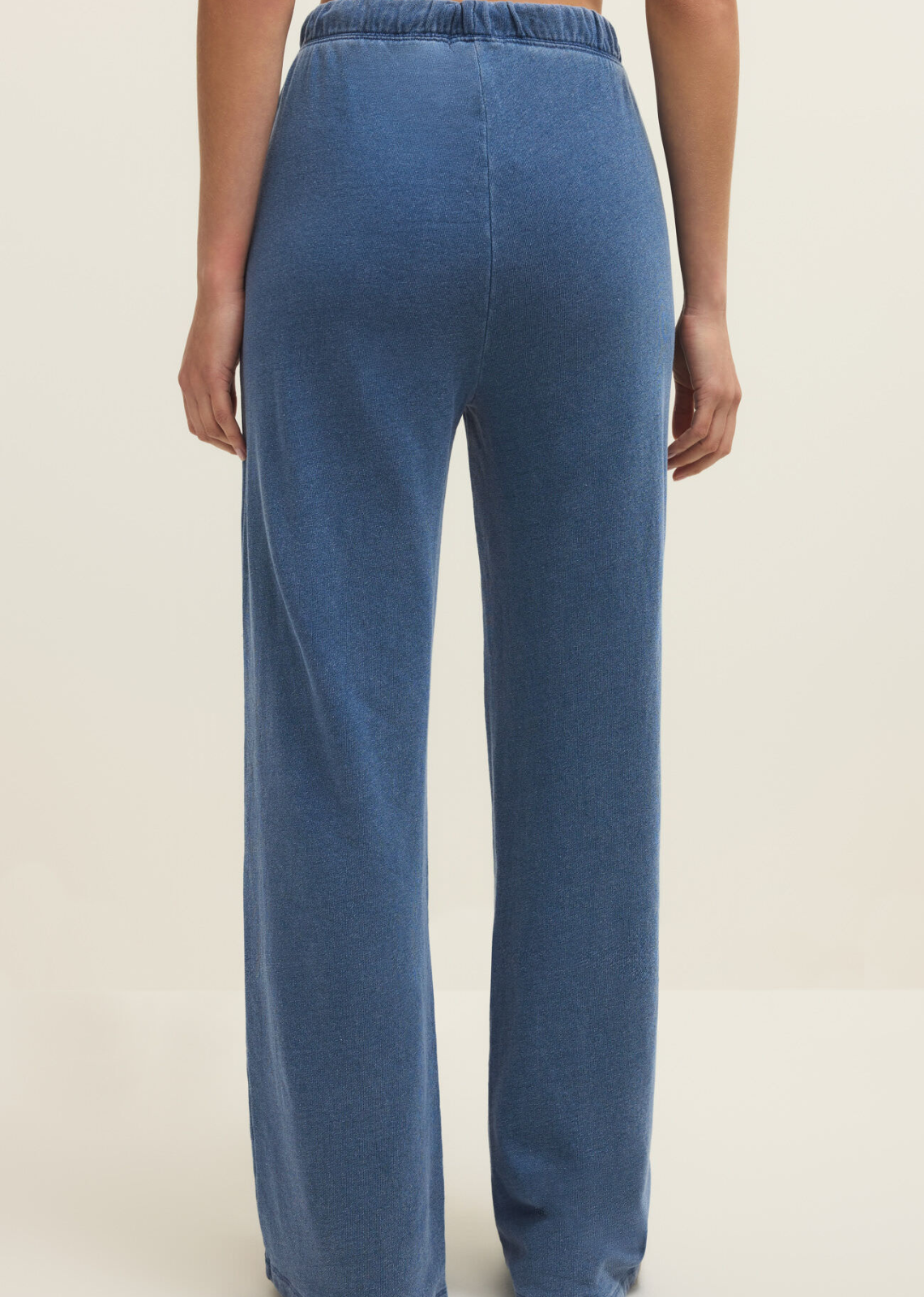 Z Supply Hunter Knit Denim Pant - Calypso Blue Indigo